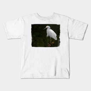 Snowy Egret Kids T-Shirt